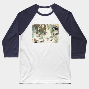 Rabbit Procession Baseball T-Shirt